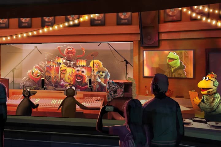 7. Concepto artístico de Rock ‘n’ Roller Coaster Starring The Muppets. Foto - Disney Parks Blog (Walt Disney World)