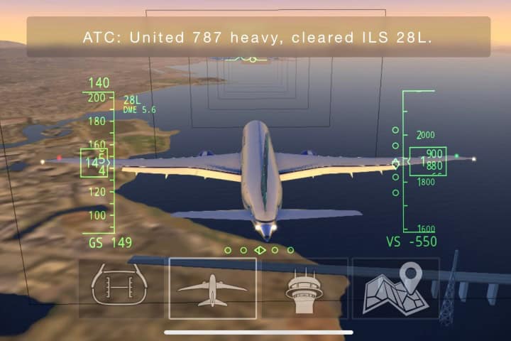 9. Simulador de vuelo de United. Foto - @AirlineReporter (X)
