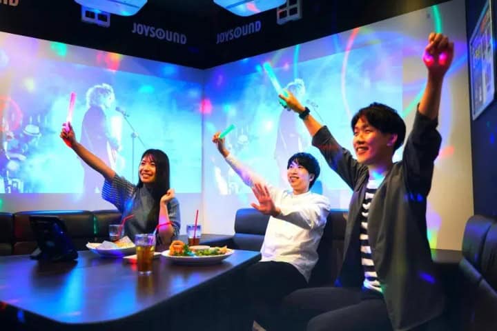 9. Visitantes en karaoke con comida. Foto - Japón Secreto