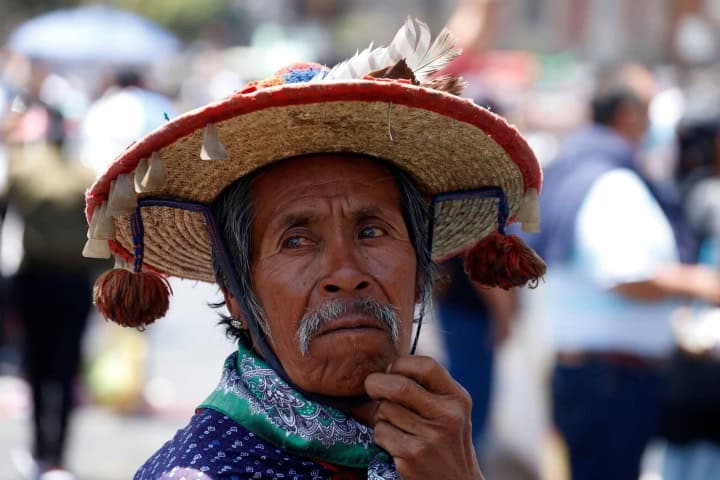 9. Miembro de la comunidad Wixárika. Foto - Alamy