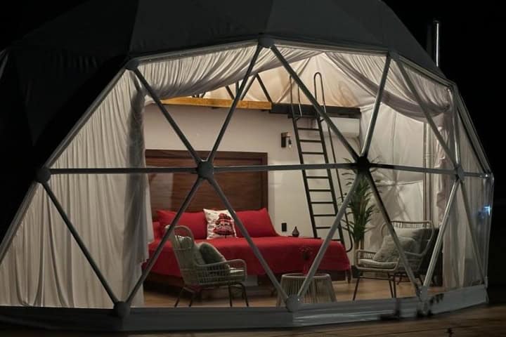 9. Interior de glamping en Casa Laguna. Foto - @casa_laguna_glamping (Instagram) (Nayarit)