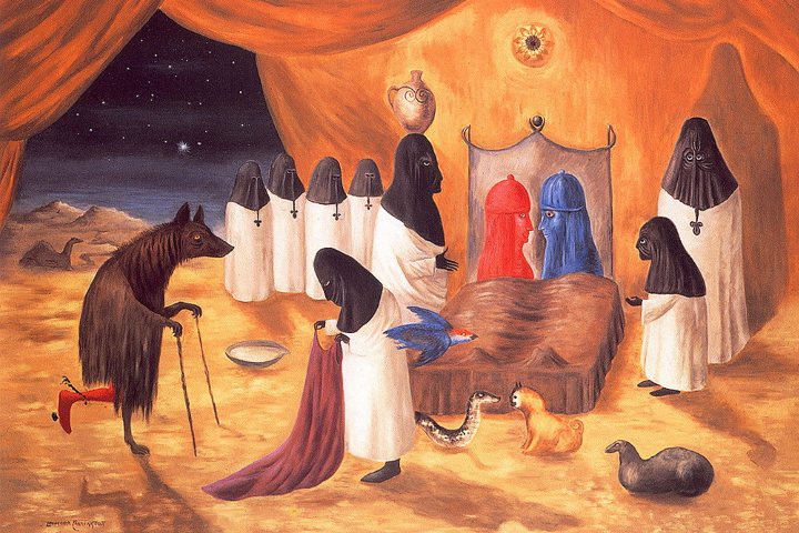 9. The Lovers, por Leonora Leonora Carrington, 1987. Foto - Arthive