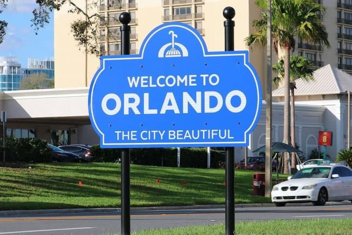1. Letrero de Welcome to Orlando. Foto - Alamy
