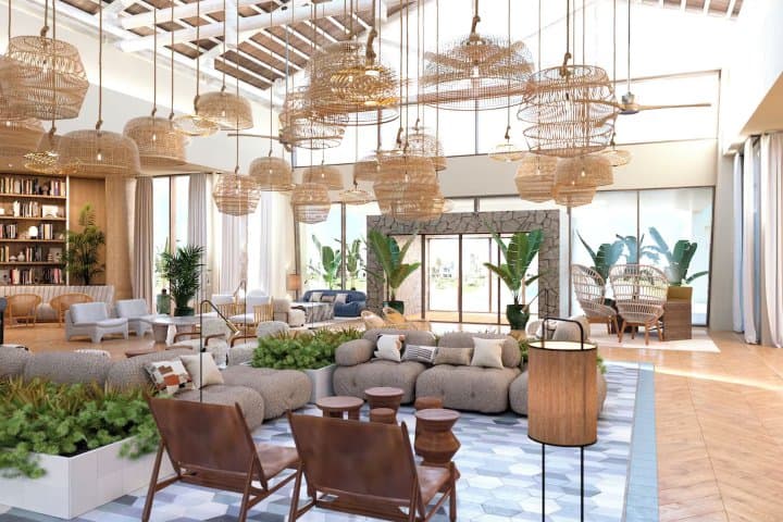 12. Lobby de Dreams Playa Esmeralda Resort & Spa. Foto - Hyatt Hotels Corporation (Expedia)