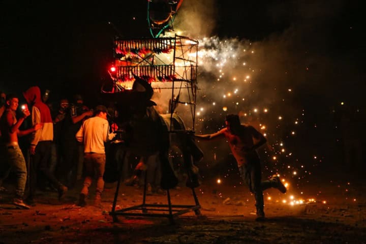 3. Toros de pirotécnica. Foto - Edgar Sagra