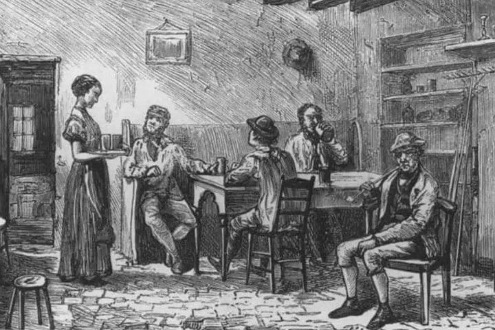 3. Grabado de Hombres en Posada, 1872. Foto - Getty Images