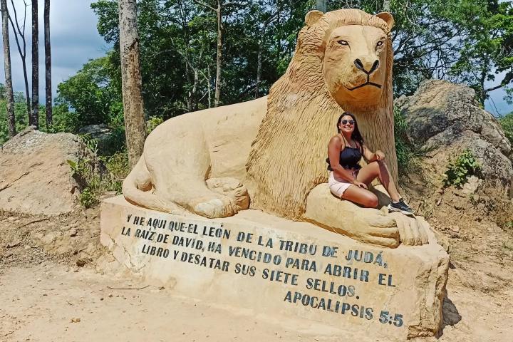 4. Escultura de León en el Monte de Jehová. Foto - @viajandoconange (Instagram)
