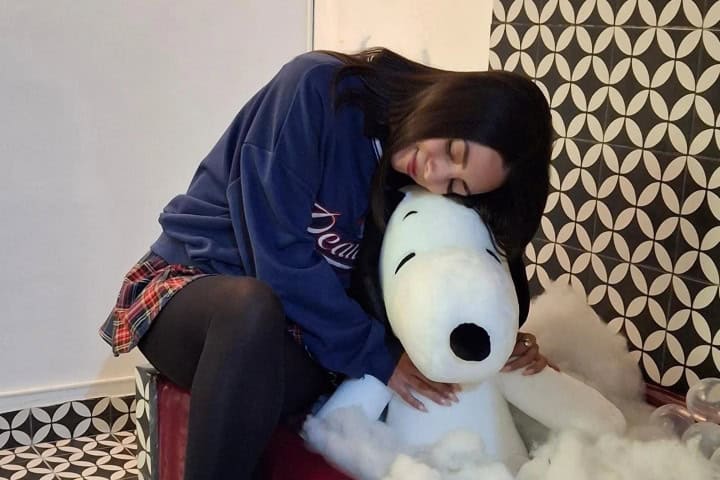 4. Snoopy en la tina del baño. Foto - @jissel_westwood (Instagram)