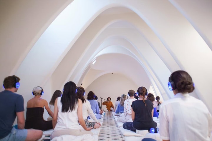 7. Sesión de pranayama con Beni Falcón. Foto - @benifalcon (Instagram)