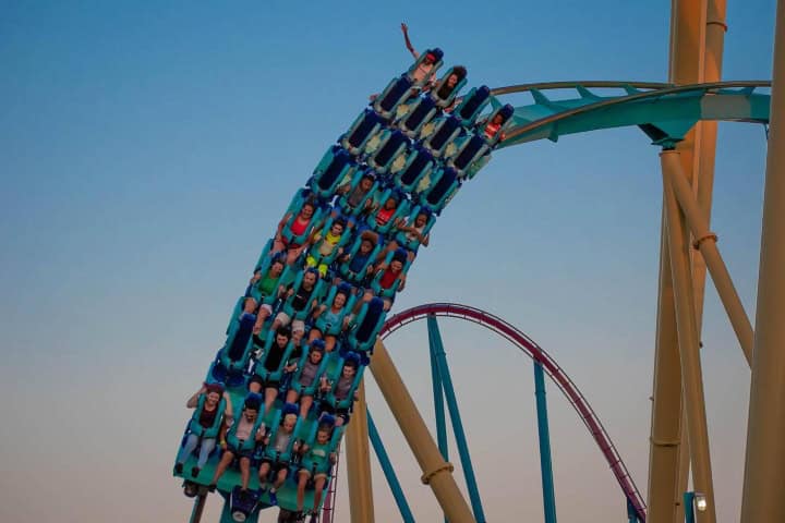 7. Montaña rusa Kraken en SeaWorld Orlando. Foto - Alamy