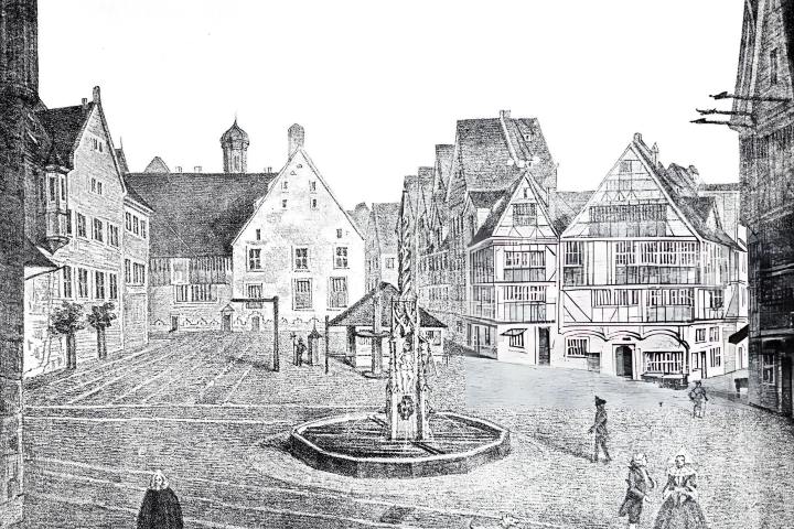 7. Ilustración de horca en medio de plaza. Foto - Getty Images