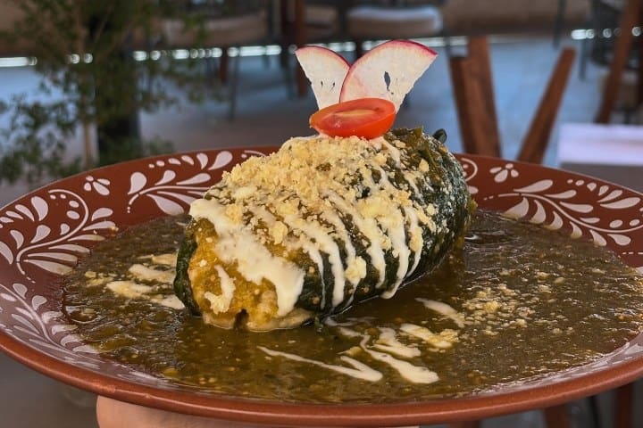 9. Chile relleno en Casa de la Tía Popa. Foto - Casa de Tía Popa (Facebook) (Desayunar en León)