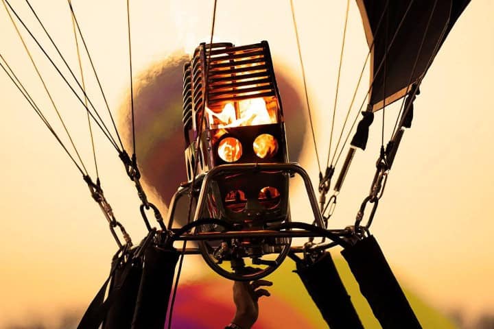 10. Quemador de un globo aerostático. Foto - Vive FIG