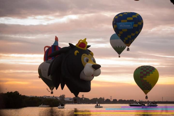 12. Globo aerostático en León. Foto - Festival Internacional del Globo, León Mx (Facebook)