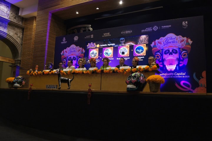 14. Conferencia de prensa del Festival de Día de Muertos de Guanajuato 2025. Foto - Gus Espinosa