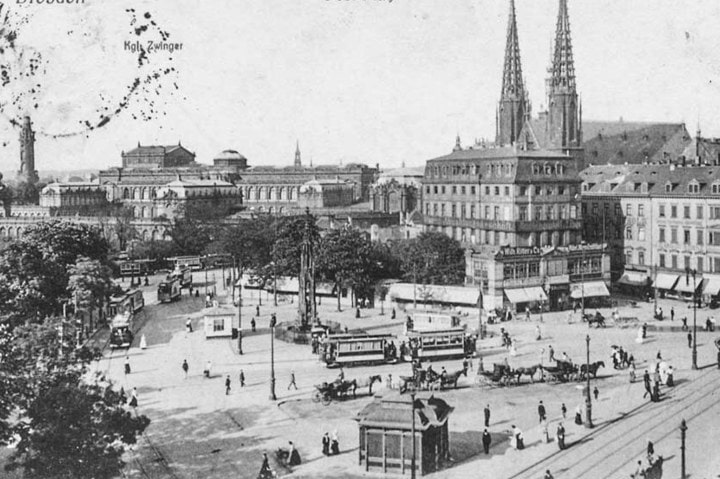 2. Ciudad Dresde durante la industralización (principios del siglo XX). Foto - Pfunds Molkerei