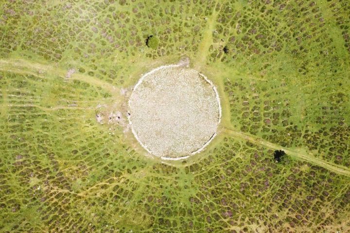 3. Vista aérea del Cementerio Sad Hill. Foto - Alamy