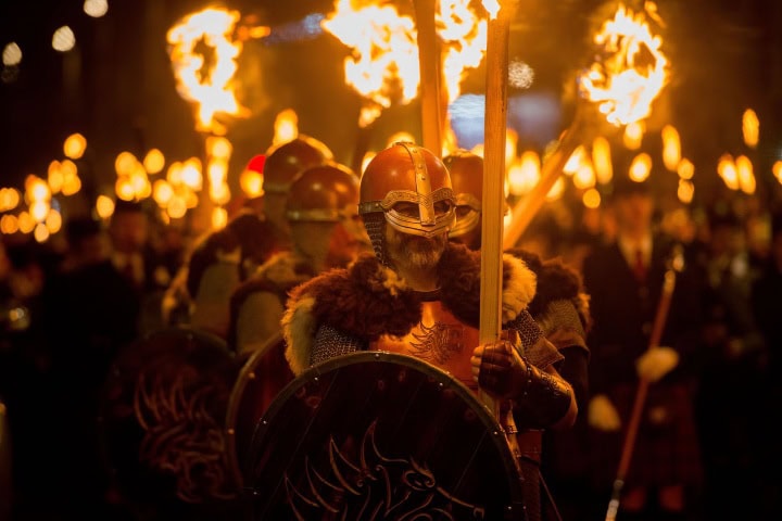 4. Marcha en el Up Helly Aa. Foto - The Independent