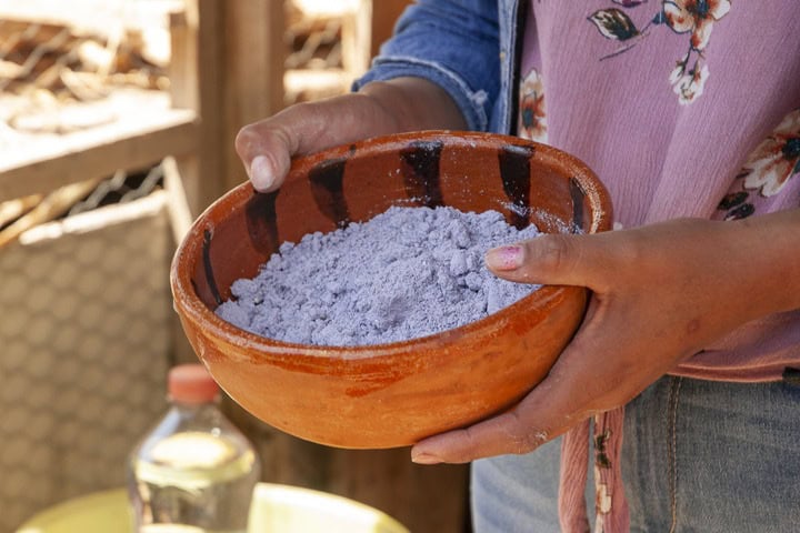 6. Harina de maíz azul. Foto - Recetario biocultural del lago de Texcoco