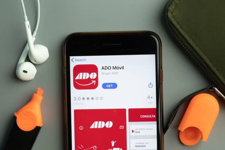 6. App de ADO Móvil. Foto - Alamy