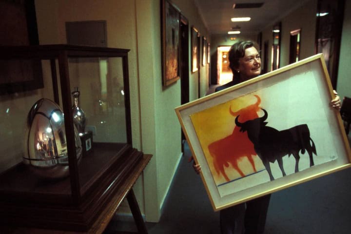 7. Ilustración que representa al Toro de Osborne. Foto - Alamy