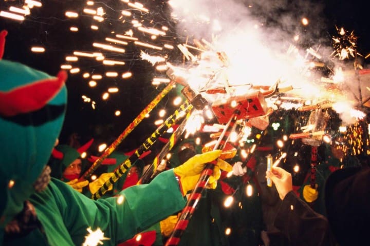 7. Correfoc en Barcelona, España. Foto - Alamy