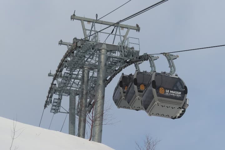 7. Telesillas en Le Massif de Charlevoix. Foto - Lift Blog (Como Esquiar en Quebec)