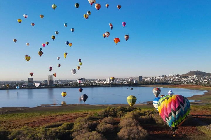 7. Festival Internacional del Globo en el Parque Bicentenario de León. Foto - Vive FIG
