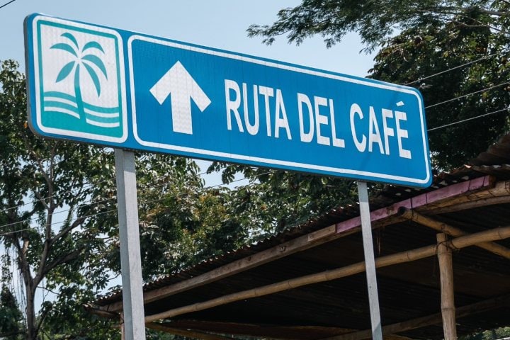 EXTRA. Letrero de la Ruta del Café. Foto - Argovia Ecolodge (Facebook)