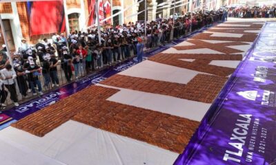 TLAXCALA ROMPE RECORD GUINNESS CON EL PAN DE FIESTA MÁS GRANDE DEL MUNDO
