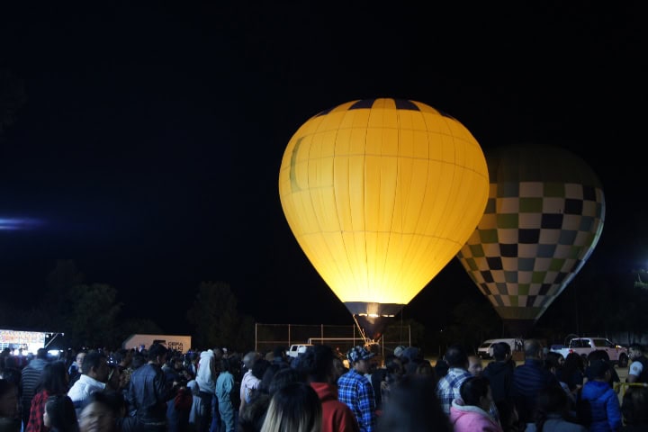1. Globos aerostáticos en Noches Mágicas de Jalpa de Cánovas. Foto - Gus Espinosa