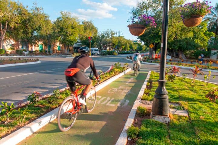 1. Ciclovía en Yucatán. Foto - Visit Mérida MX