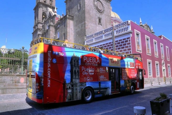1. Turibus en Puebla. Foto - Hop-On Hop-Off bus tour