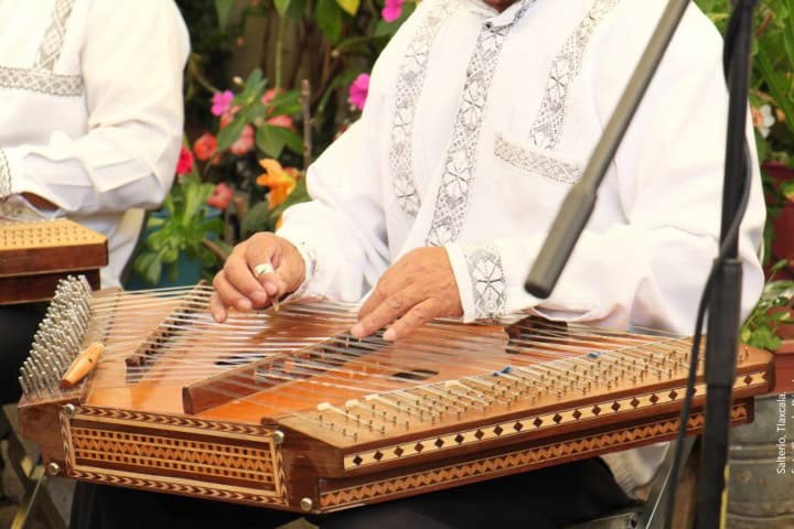 1. Musico de Jalisco tocando el salterio. Foto - Secretaría de Cultura / Gerardo Dávalos