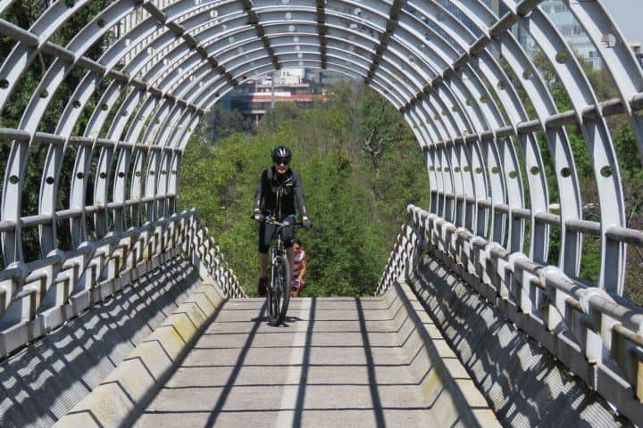 4. Ciclista en la ciclovía por zona Chapultepec. Foto - SkyscraperCity Forum