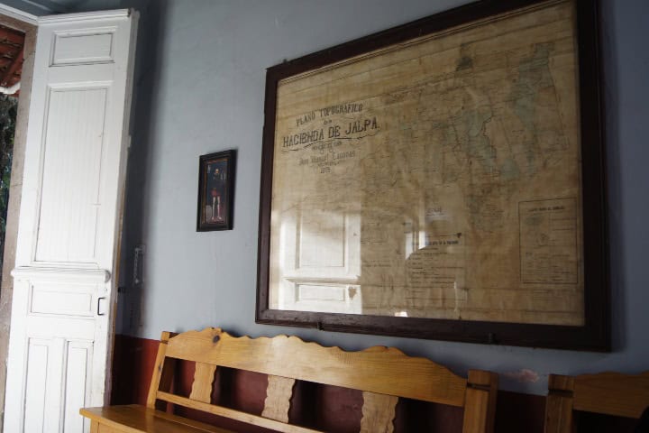 6. Mapa a la entrada de la Hacienda de Cánovas. Foto - Gus Espinosa