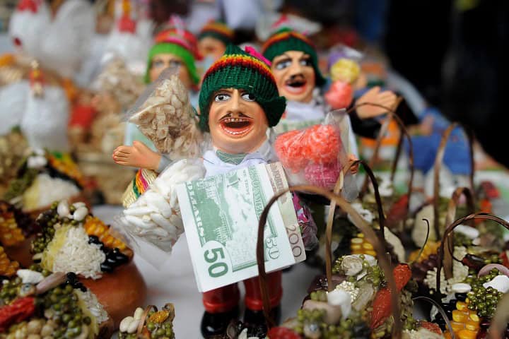 7. Dios ekeko durante el Festival de Alasitas. Foto - Getty Images