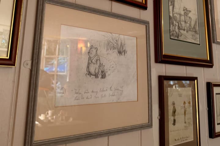 7. Ilustraciones en Pooh’seum de Pooh Corner. Foto - @chloe.mariebush (Instagram)