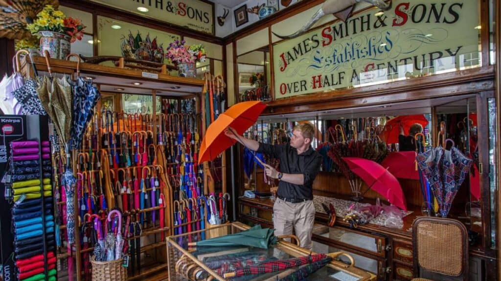 JAMES SMITH & SONS, TIENDA DE PARAGUAS EN LONDRES
