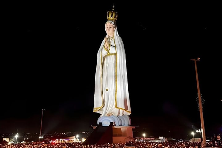 1. Nueva escultura de Nuestra Señora de Fátima. Foto - Diario Tiempo de Honduras