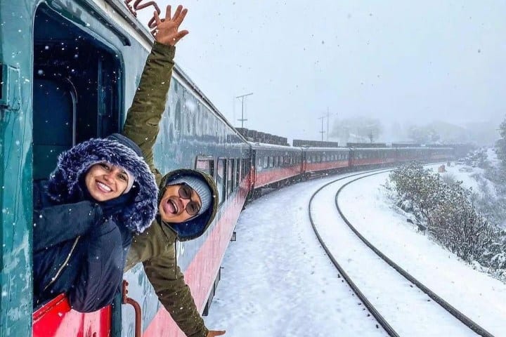 1. Nieve en el Tren Chepe. Foto - Tus Buenas Noticias