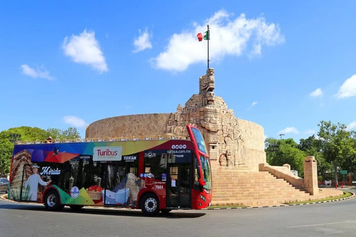 1. Turibus en Mérida, Yucatán. Foto - Turibus