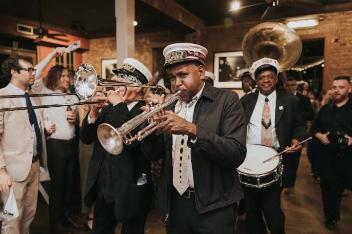 1. Banda de jazz en Nueva Orleans. Foto - New Orleans Jazz Museum
