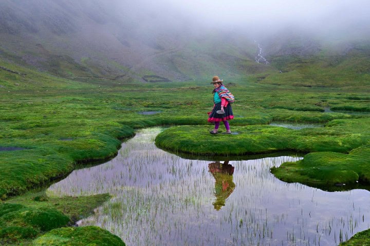14. Mujer quechua en la cordillera de los Andes. Foto - Getty Images