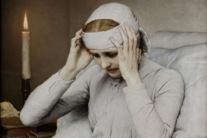 2. Anna Catherine Emmerich pintada por Gabriel von Max, 1885. Foto - Wikimedia Commons