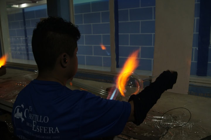 2. Vidrio soplado. Foto - Gus Espinosa