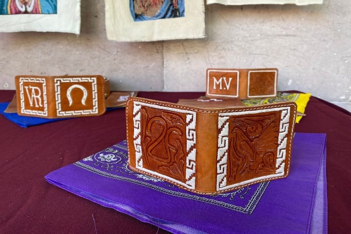 2. Carteras de talabartería en Zacatecas. Foto - NTR Zacatecas (Facebook)