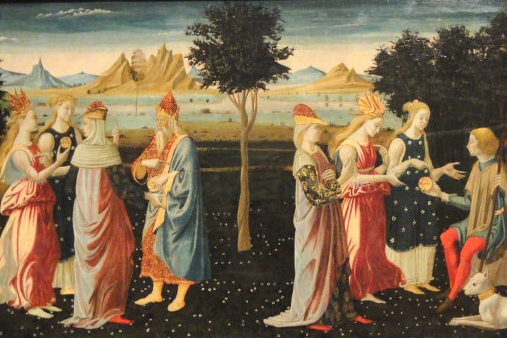 2. Pintura "El juicio de Paris", pintada por el Maestro de los Argonautas, 1480. Foto - Wikimedia Commons