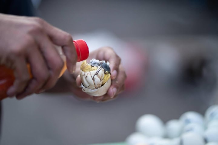 3. Preparando balut. Foto - Alamy