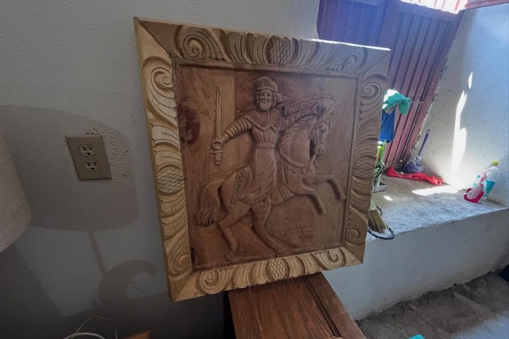 3. Pieza de Zacatecas tallada en madera. Foto - @se_zac (Instagram)